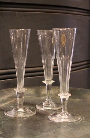 Elegant classic, old French champagne glass (flute) 
