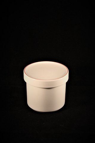 Sugar bowl with lid in Redtop / redline , earthenware from Royal Copenhagen.