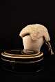 Decorative, old Supreme Court Judge wig made of horsehair and has original metal 
box.
