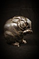 Royal Copenhagen glazed stoneware rabbit by Jeanne Grut. 22694.