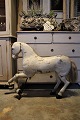 Decorative, large old Swedish horse in carved wood from the 1800s with white 
color…
H:85cm. L:95cm.