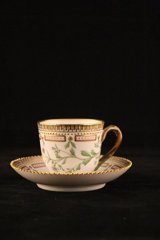 Flora Danica mocha cup and saucer from Royal Copenhagen. 
20/3618.