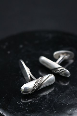 A pair of older cufflinks from Georg Jensen in sterling silver.