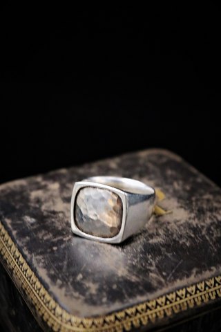 Georg Jensen herre sølv ring. Stemplet.Ring størrelse: 68.
