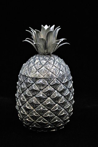 Italiensk Ananas design isspand af Mauro Manettii forsølvet tin fra 60érne...
