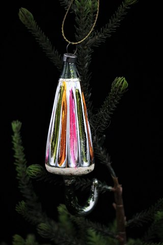 Gammel glas juleornament / juletræspynt fra omkring 1930-50...