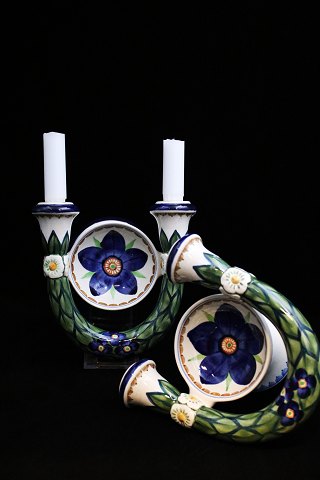 A pair of beautiful wall candlesticks from Aluminia in nice colours.
759/652...
