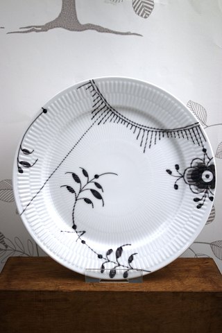 Royal Copenhagen Sort Mega Mussel middags tallerken.Dia.: 27cm.