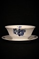 Royal Copenhagen, Blue Flower Saucer, angular, on solid dish. Length: 22cm.