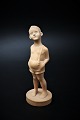 Verner Hancke terracotta figure Trouser troll, Boy figure from P. Ipsen.H:17,5cm.