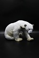 Stor isbjørn fra Bing & Grøndahl af Knud Kyhn.B&G#1857. 2.sort.H:20cm. L:34cm.