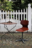 vare nr: Vintage Pagwood stol (Rødbrun)