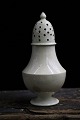 Rare large old French salt shaker in cream colored earthenware with fine 
patina...