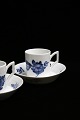 Rare Royal Copenhagen cup with saucer in Braided Blue Flower. RC#10/8045. 
Before 1923...