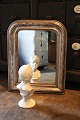 French 19th century Louis Philippe silver fireplace mirror with fine decorated 
silver frame. 52x41cm...