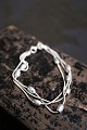 Old sterling silver bracelet in the form of 3 chains with silver balls on it. 
Length 19cm...