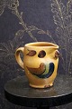 "Lillerod" owl jug in glazed earthenware in fine oak yellow / brown / blue 
glaze...