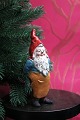 Fine, old painted terracotta Santa with fine patina. 
Height: 15.5cm.