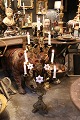 Antique, decorative French candlestick  in bronze with space for 7 candles from 
the 19th century...