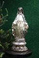 Large Madonna figurine in mercury glass from the 19th century 
with remnants of old paint. H: 29cm.