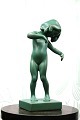 Kai Nielsen Venus figure green glazed terracotta."Venus Glypogos". 
from P.Ibsen...