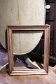 Antik 1800 tals træ ramme med original gammelsølvbelægning.62x49,5cm...