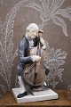 Bing & Grøndahl figur af en cellist i ført rokoko tøj...